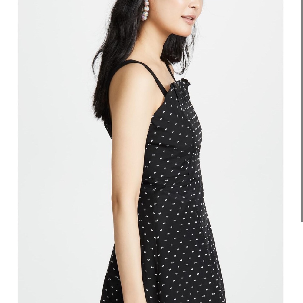 REBECCA TAYLOR SLEEVELESS PLEATED DETAIL MINI DRESS - Picture 2 of 14